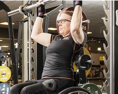 Styrketräning på KFUMs gym