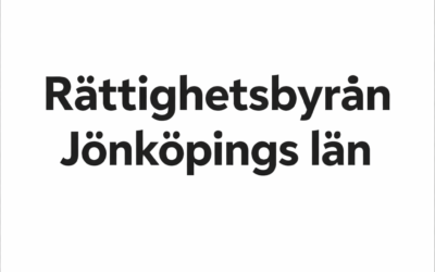 Nu är Rättighetsbyrån Jönköpings län startad!
